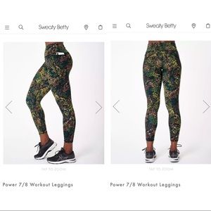 Sweaty Betty Power 7/8 Workout Leggings - Size L